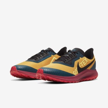 Nike Air Zoom Pegasus 36 Trail GORE-TEX - Férfi Futócipő - Arany/Piros/Türkiz/Fekete